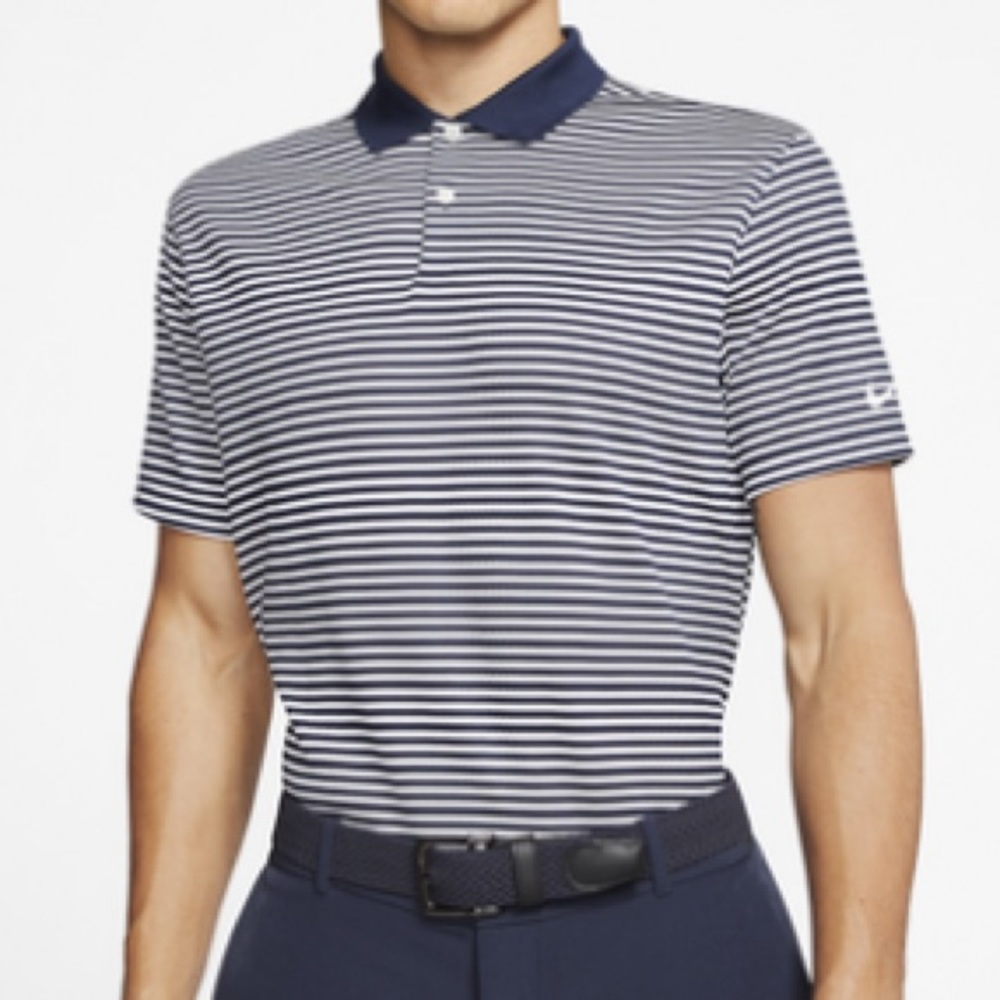 Nike Men’s Dry Victory Stripe Golf Polo Navy